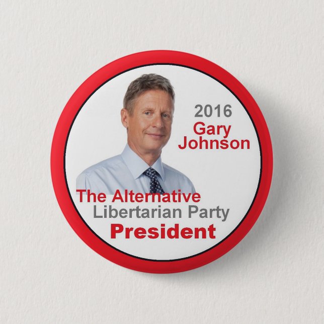 Knopf Garys JOHNSON 2016 Button (Vorderseite)