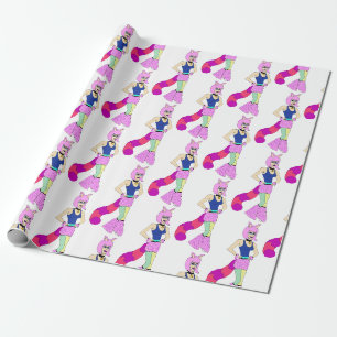 Knopf Geschenkpapier
