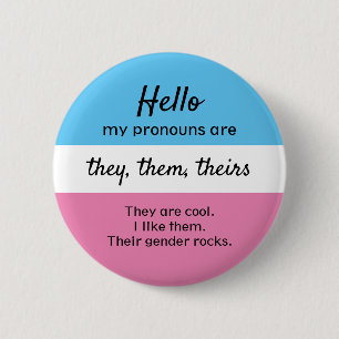 Knopf "Geschlecht" - sie Pronomen Button
