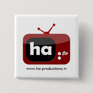 Knopf Ha-FERNSEHEN (Quadrat) Button