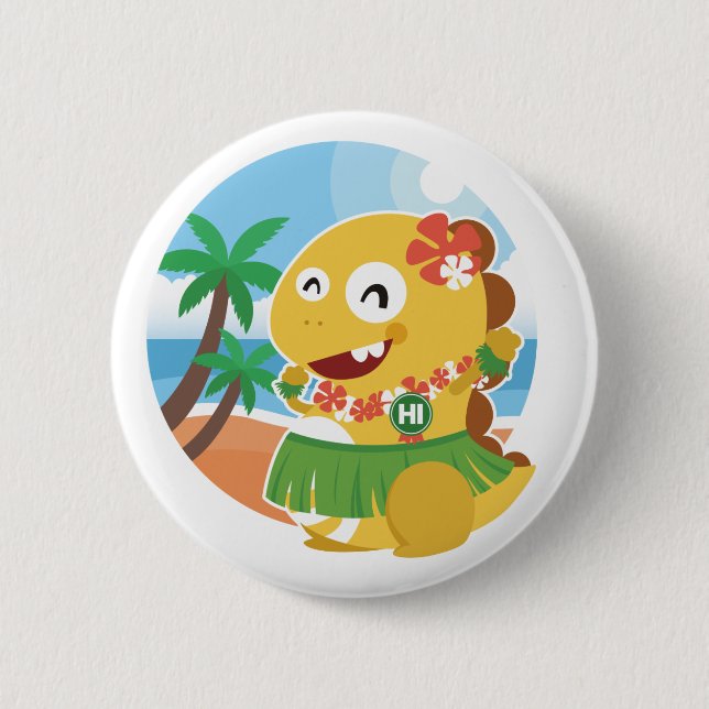 Knopf Hawaiis VIPKID Button (Vorderseite)