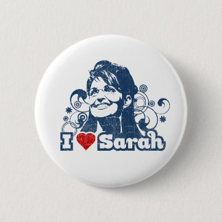 Knopf Herz I Sarahs Palin Button