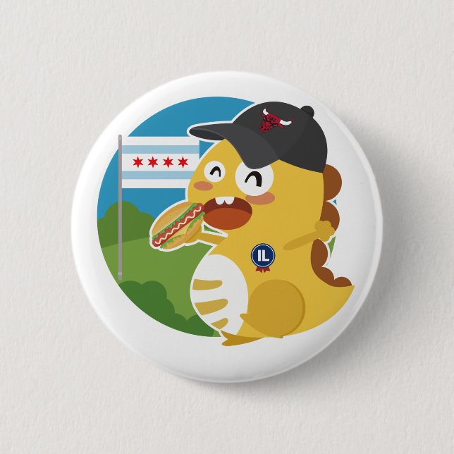 Knopf Illinois VIPKID Button (Vorderseite)