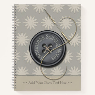 Knopf-It-Nähjournal Notizbuch