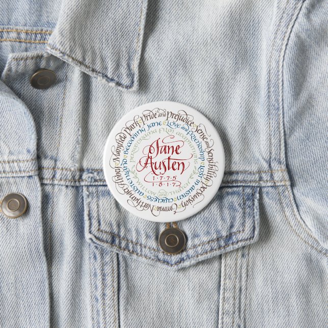 Knopf - Jane Austen-Zeitraum-Drama-Anpassungen Button (Beispiel)