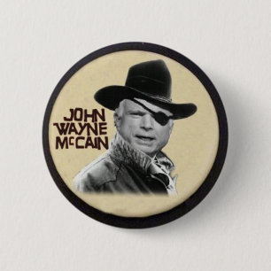 Knopf John Waynes McCain Button
