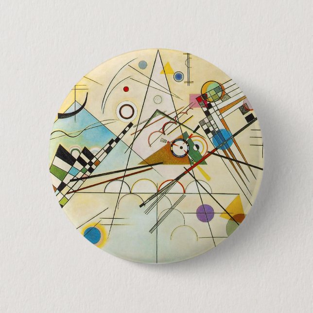 Knopf Kandinsky Zusammensetzungs-VIII Button (Vorderseite)