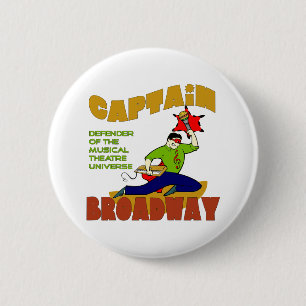 Knopf Kapitän-Broadway (Lite-Haut) Button