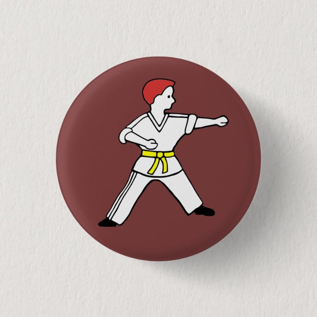 Knopf Karate Kids 11 Button (Vorderseite)