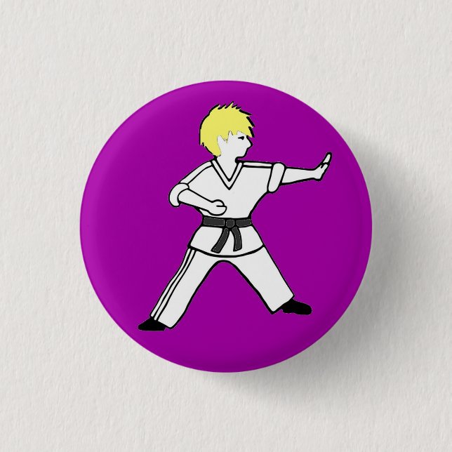 Knopf Karate Kids 7 Button (Vorderseite)