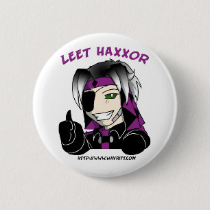 Knopf Kip "Leet Haxxor" Button