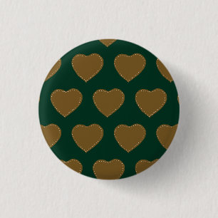Knopf "Lebkuchen" (grün & braun) Button
