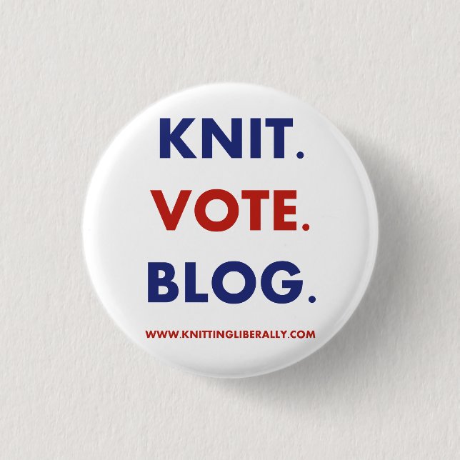 Knopf liberal stricken button (Vorderseite)