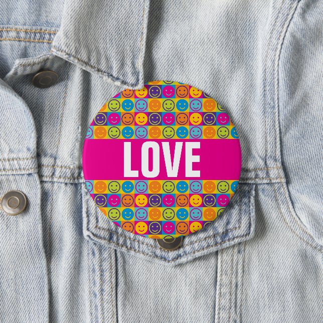 Knopf LIEBE Diversity-LGBT Button (Beispiel)