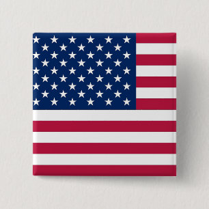 Knopf mit Flagge von USA Button