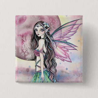 Knopf - nebelhafter Mond Button