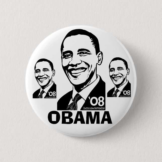 Knopf Obama '08 Button (Vorderseite)