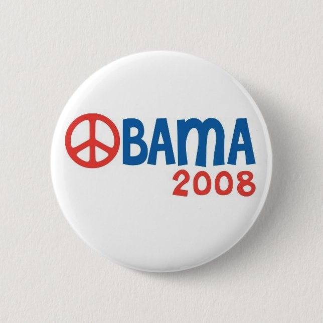 Knopf Obama 2008 Button (Vorderseite)