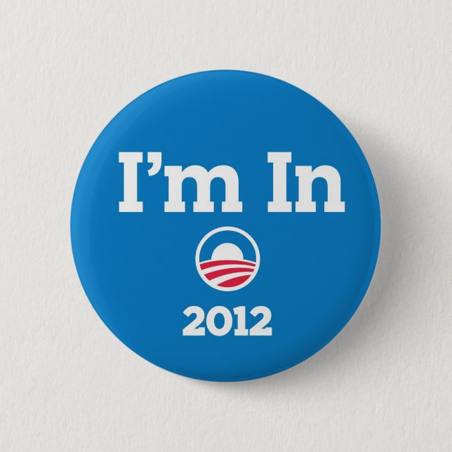 Knopf Obama 2012 Button (Vorderseite)