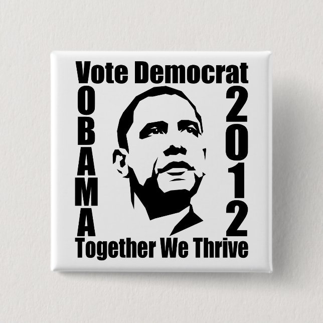Knopf OBAMA 2012 Button (Vorderseite)