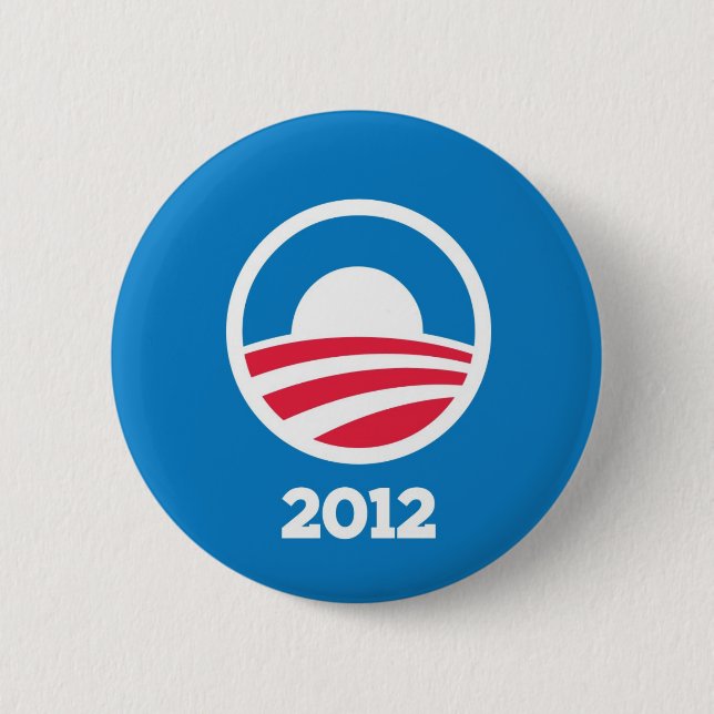 Knopf Obama 2012 Button (Vorderseite)