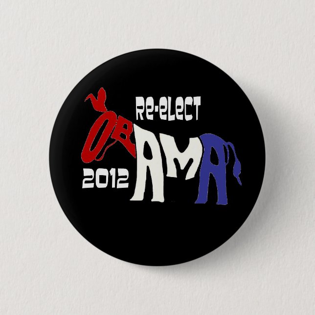 Knopf Obama 2012 Button (Vorderseite)