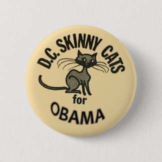 Knopf Obama D.C. Skinny Cats Button