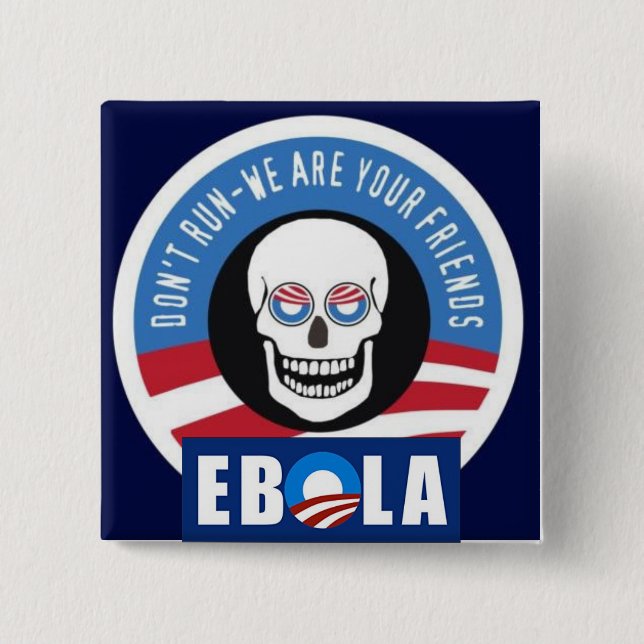 Knopf Obama Ebola Button (Vorderseite)
