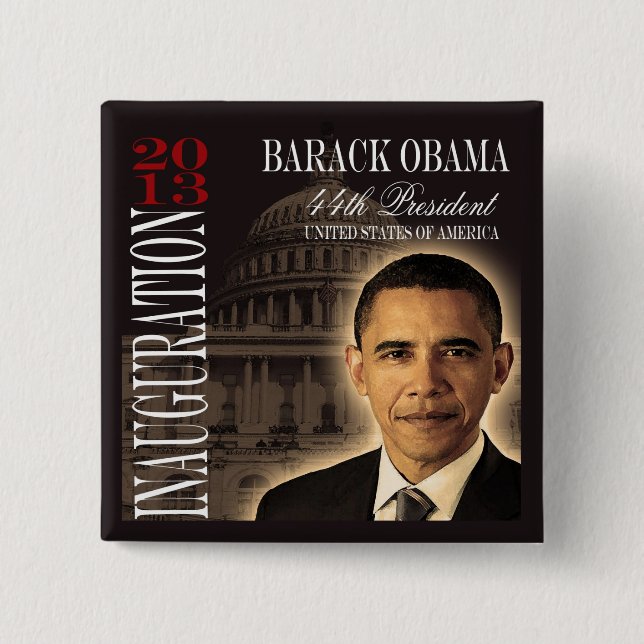 Knopf Obama-Einweihungs-2013 Button (Vorderseite)