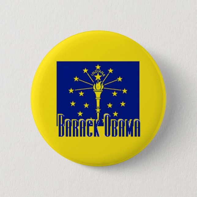 Knopf Obama INDIANA Button (Vorderseite)