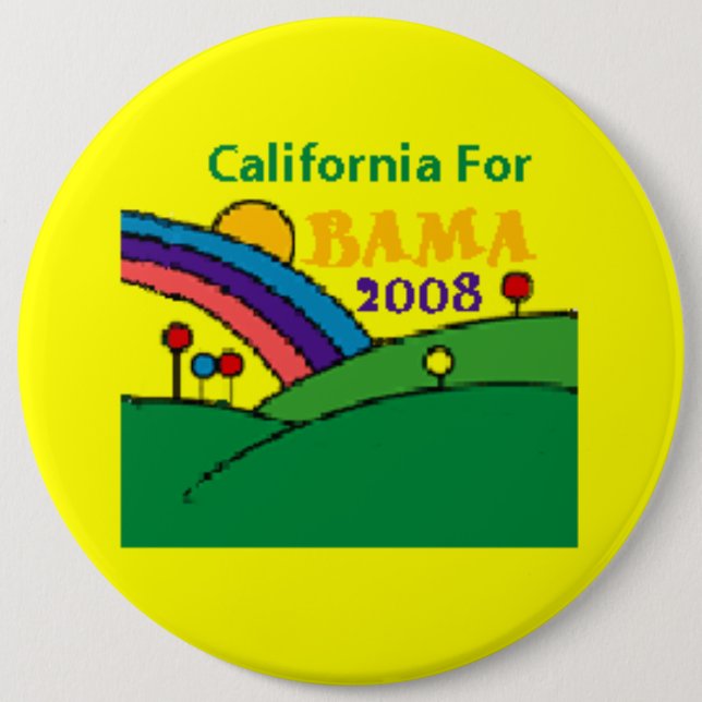 Knopf Obama Kalifornien Button (Vorderseite)