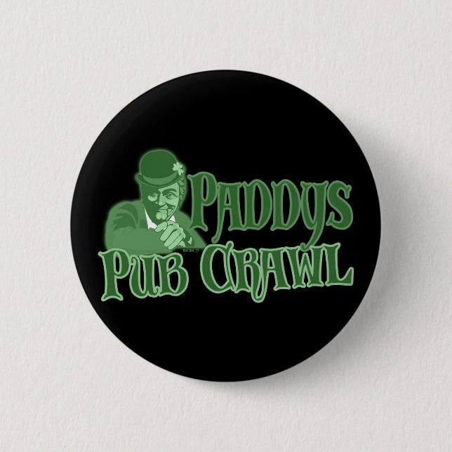 Knopf Paddys Pub Crawl Button (Vorderseite)