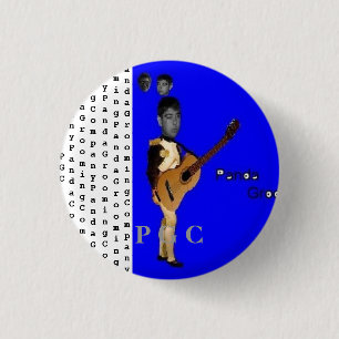 Knopf Panda Grooming Company Button