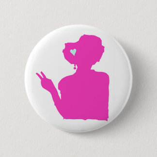 Knopf rosa Dame Button