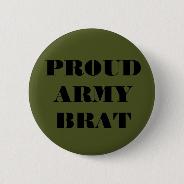 Knopf-stolzes Armee-Gör Button (Vorderseite)