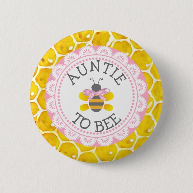 Knopf "Tante to Bee Baby" Button (Vorderseite)