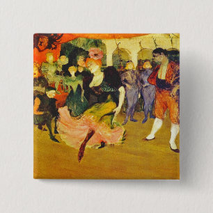 Knopf: Tanzen des Boleros: Toulouse-Lautrec Button