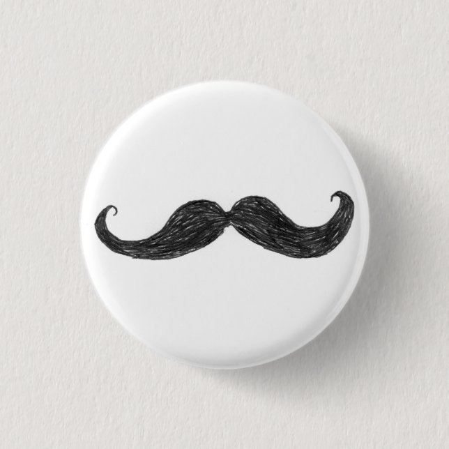 Knopf Team-Hans Moostache Button (Vorderseite)
