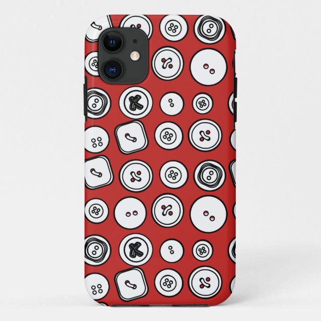Knopf-Telefon-Kasten Case-Mate iPhone Hülle (Rückseite)