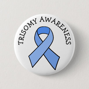 Knopf "Trisomy Awareness Ribbon" Button