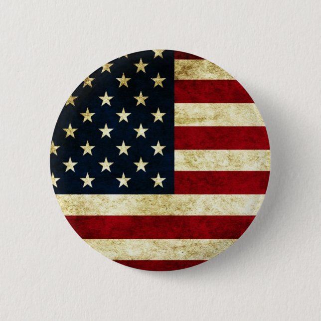 Knopf, USA, Flagge Button (Vorderseite)