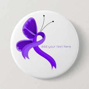 Knopf "Violet Awareness Ribbon" Button