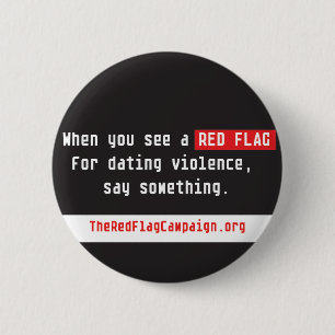 Knopf-Wenn Sie eine rote Fahne… sehen Button