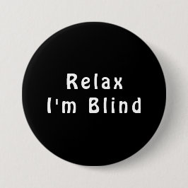Knopf "White Black Relax Joke Eye" Button