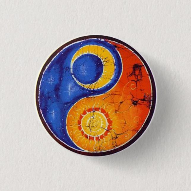 Knopf Yin Yang Button (Vorderseite)