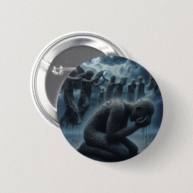 Knopf zerdrückt button (Vorne & Hinten)