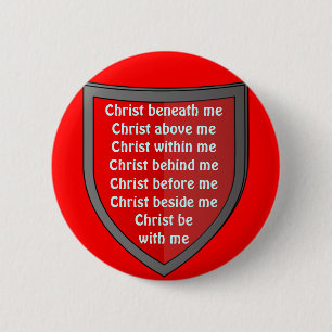 Knopfdruck des Bratplate-Gebets von Saint Patrick Button