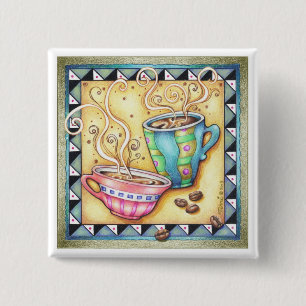 KNÖPFE - COOLE BEANS! COFFEE-KUNST BUTTON