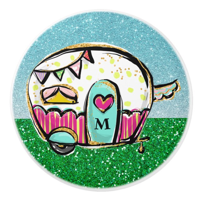 Knöpfe für die Camper-Keramik Keramikknauf (Vorderseite)