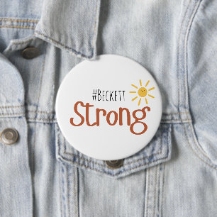 Knöpfe für starke #name Krebserkrankungen bei Kind Button